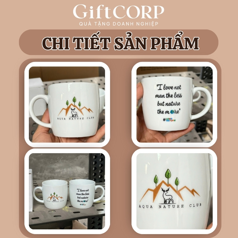 Cận cảnh cốc sứ được sản xuất tại GiftCorp