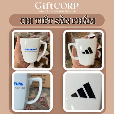 Cận cảnh cốc sứ được sản xuất tại GiftCorp
