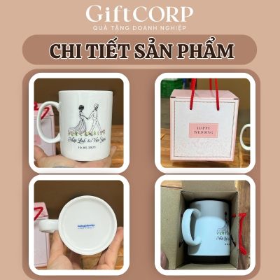 Cận cảnh cốc sứ được sản xuất tại GiftCorp