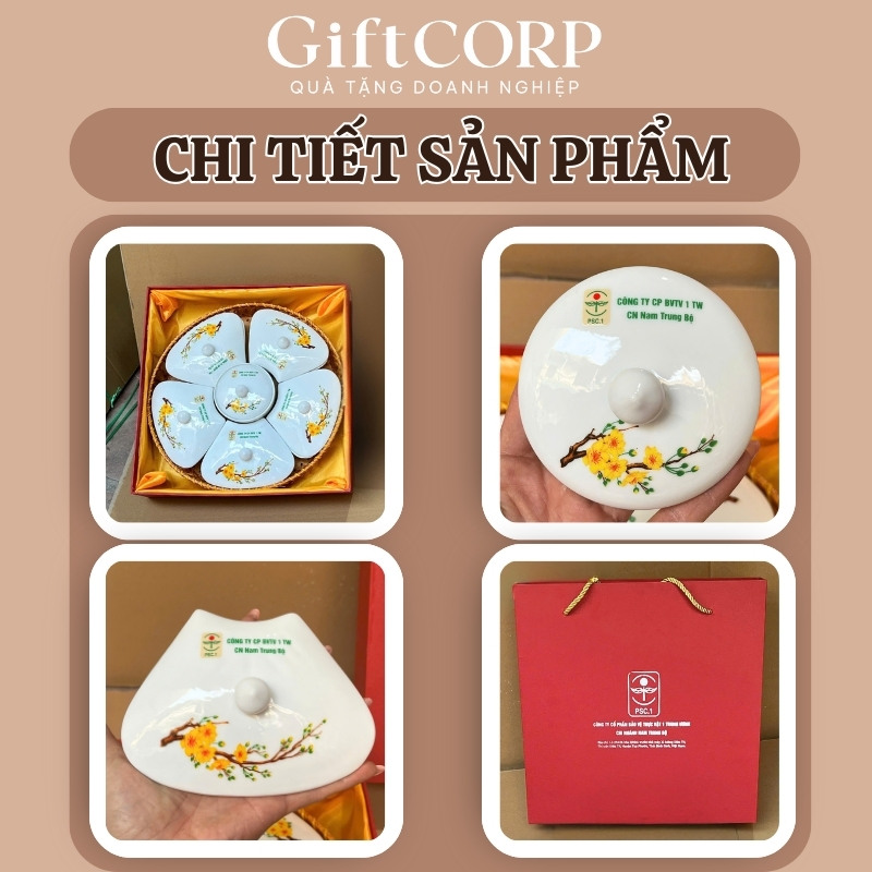 Cận cảnh khay mứt được sản xuất tại GiftCorp