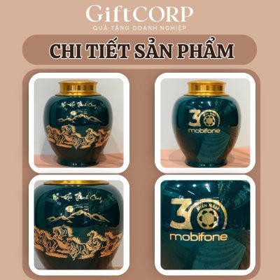 Cận cảnh hũ đựng trà được sản xuất tại GiftCorp