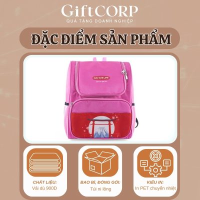 Đặc điểm balo quà tặng in logo