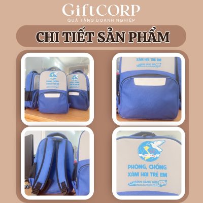 Cận cảnh các mặt bên của balo