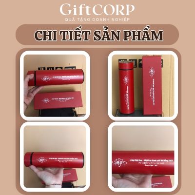 Hình ảnh thực tế bình giữ nhiệt in logo