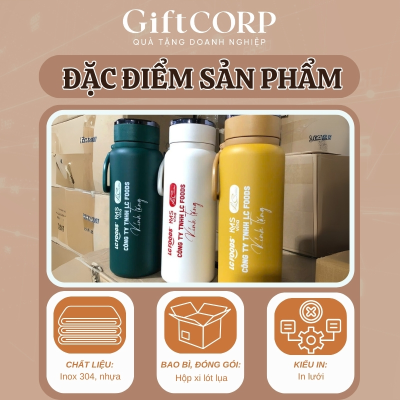 Thông tin chi tiết bình giữ nhiệt in logo