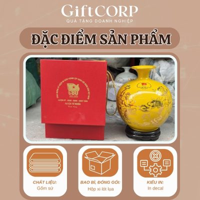 Đặc điểm bình hút lộc in logo