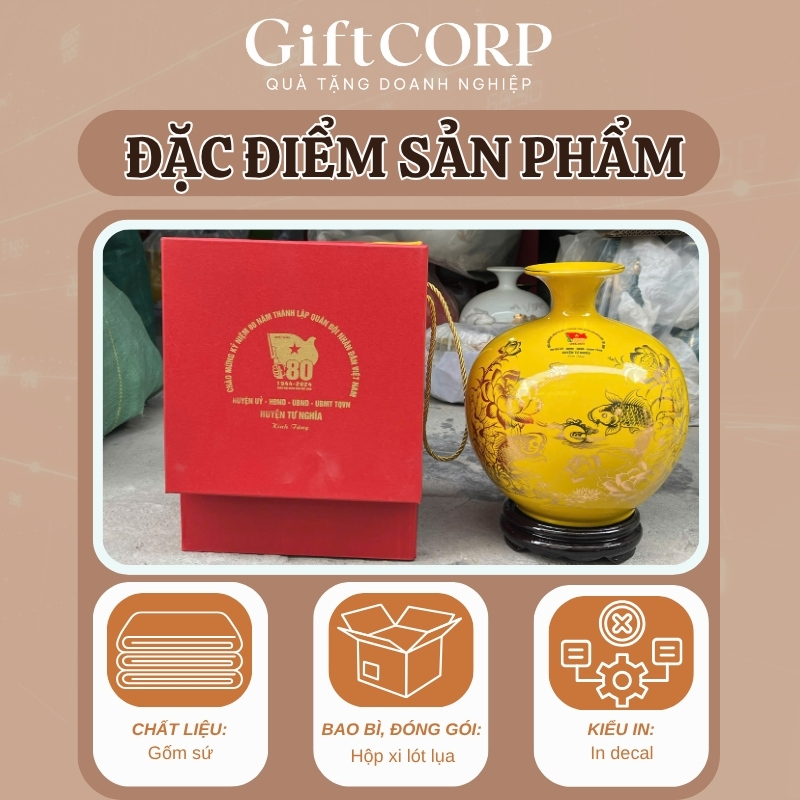 Đặc điểm bình hút lộc in logo