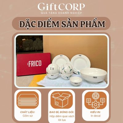 Đặc điểm bộ bát đĩa quà tặng doanh nghiệp