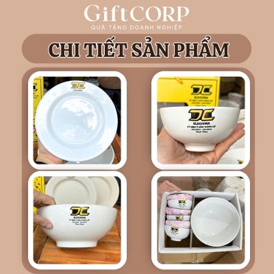 Hình ảnh thực tế các món trong bộ bát đĩa