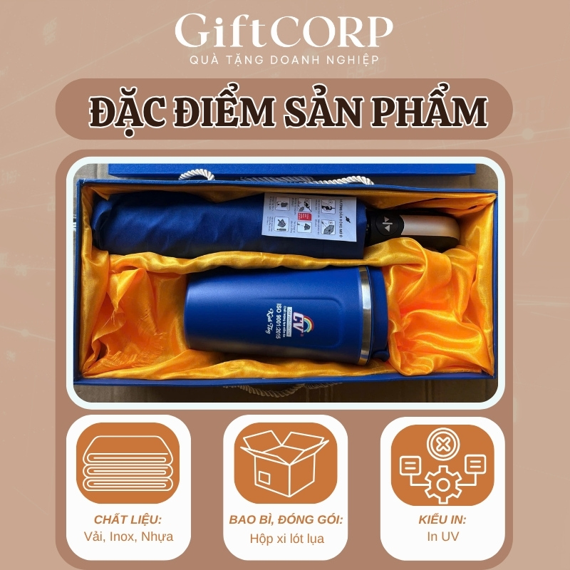 Đặc điểm bộ giftset 2 món in logo