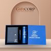 Bộ giftset quà tặng in logo 3 món sổ da, bút kí và bình giữ nhiệt GS-07