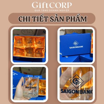 Cận cảnh logo in lưới rõ nét trên ly