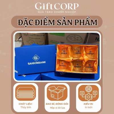 Đặc điểm nổi bật bộ ly thủy tinh in logo