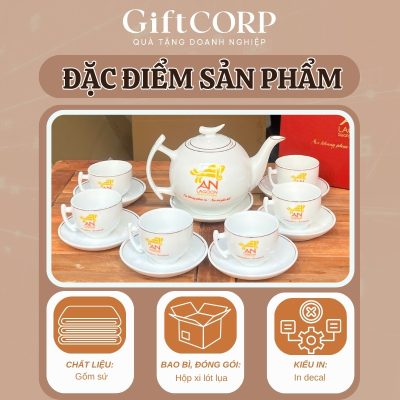 Thông tin cụ thể bộ trà in logo