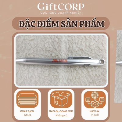 Thông số sản phẩm bút bi in logo