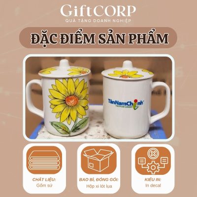 Thông tin cụ thể sản phẩm ly sứ quà tặng doanh nghiệp
