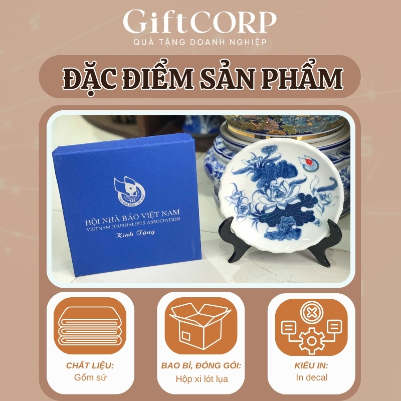 Thông tin cơ bản sản phẩm đĩa biểu trưng in logo