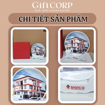 Cận cảnh logo in rõ nét trên đĩa biểu trưng