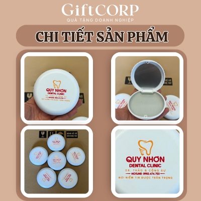 Hình ảnh thực tế logo và phần bên trong hộp đựng niềng răng