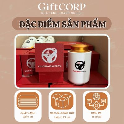 Đặc điểm nổi bật hũ đựng trà in logo