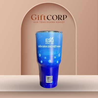 Ly giữ nhiệt quà tặng in logo màu xanh dương dung tích 900ml LGN-04