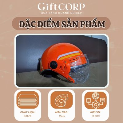 Thông số sản phẩm mũ bảo hiểm in logo
