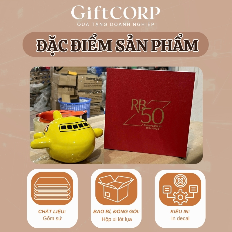 Thông tin cụ thể sản phẩm ống tiết kiệm in logo