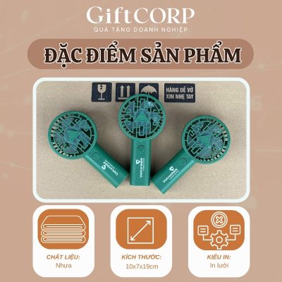 Thông số kỹ thuật của quạt điện cầm tay in logo