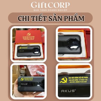 Hình ảnh thực tế logo in rõ nét trên cục sạc