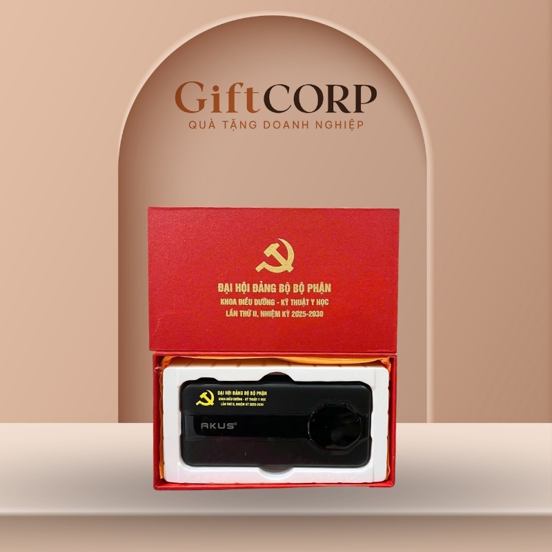 Sạc dự phòng quà tặng in logo thương hiệu AKUS 10.000mAh SDP-04