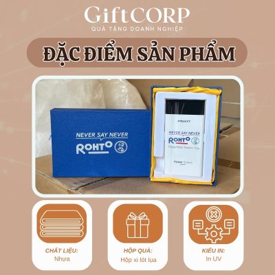 Thông số sản phẩm sạc dự phòng in logo