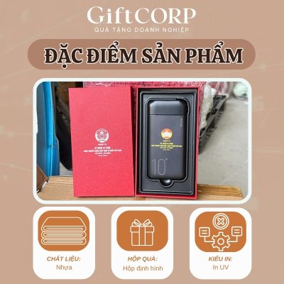 Thông số kỹ thuật sản phẩm sạc dự phong in logo
