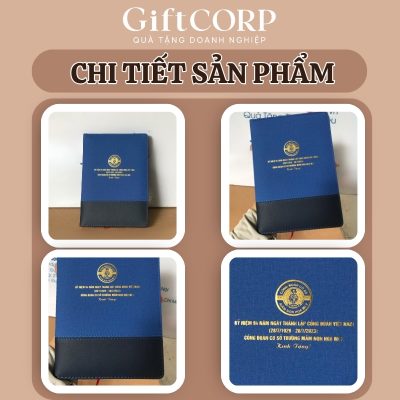 Hình ảnh thực tế logo ép kim nổi bật trên bìa sản phẩm