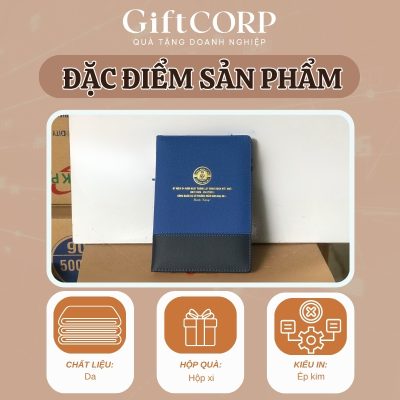 Đặc điểm nổi bật của sổ da quà tặng in logo