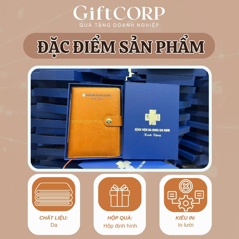 Đặc điểm nổi bật của sổ da quà tặng in logo
