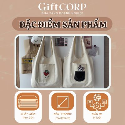 Đặc điểm nổi bật của túi vải in logo