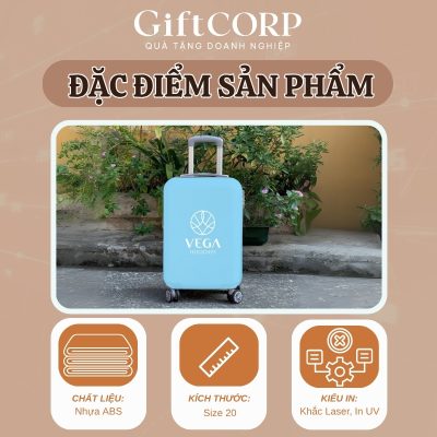 Thông số sản phẩm vali quà tặng in logo