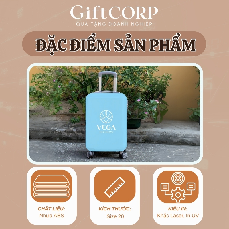 Thông số sản phẩm vali quà tặng in logo