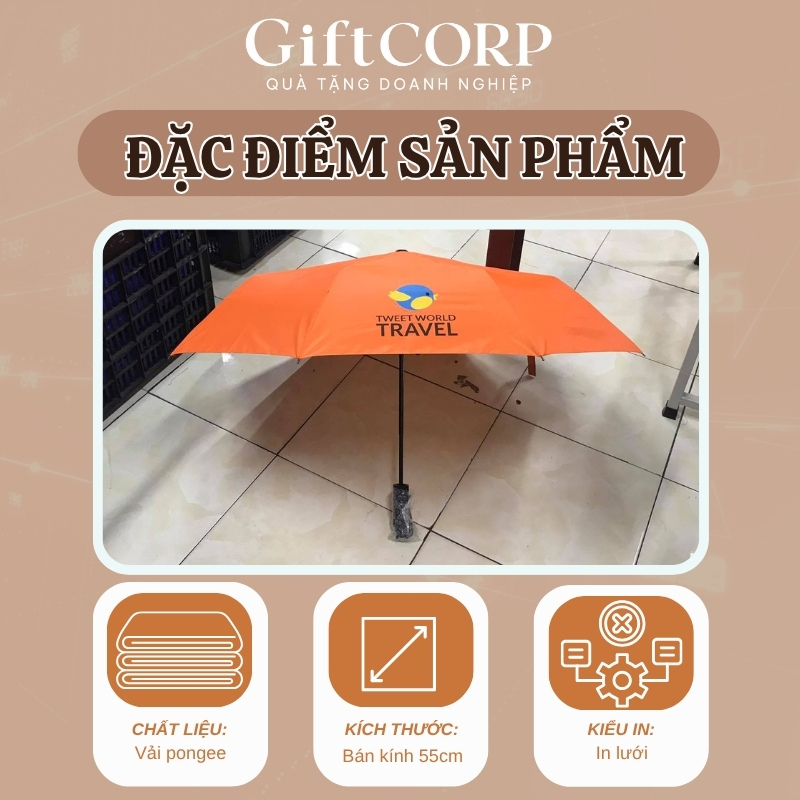 Đặc điểm nổi bật ô dù in logo