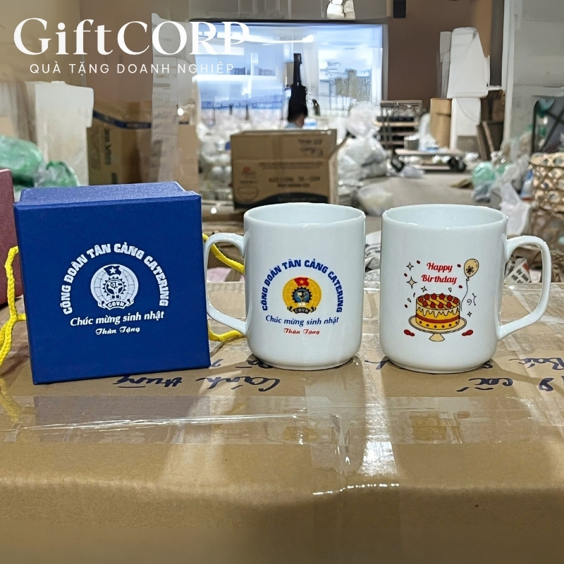 Cốc sứ in logo quà tặng
