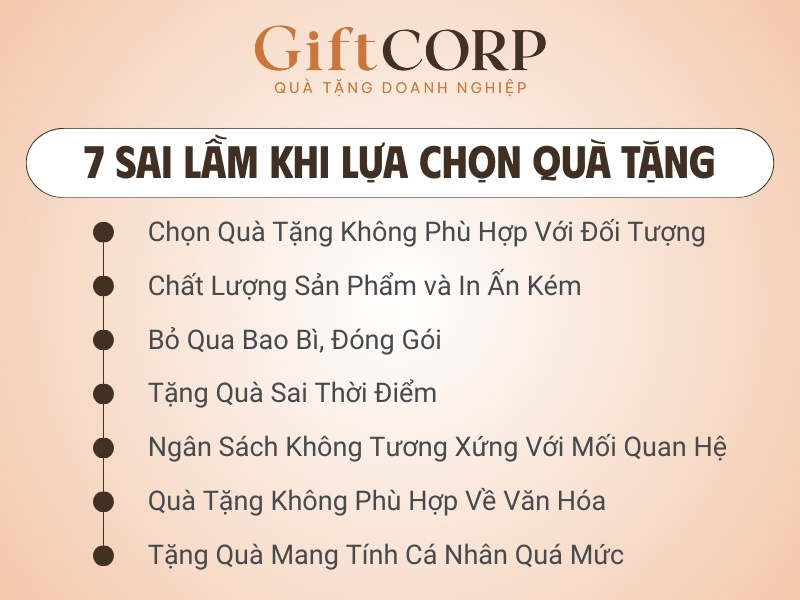 7 sai lầm khi chọn quà tặng cần tránh