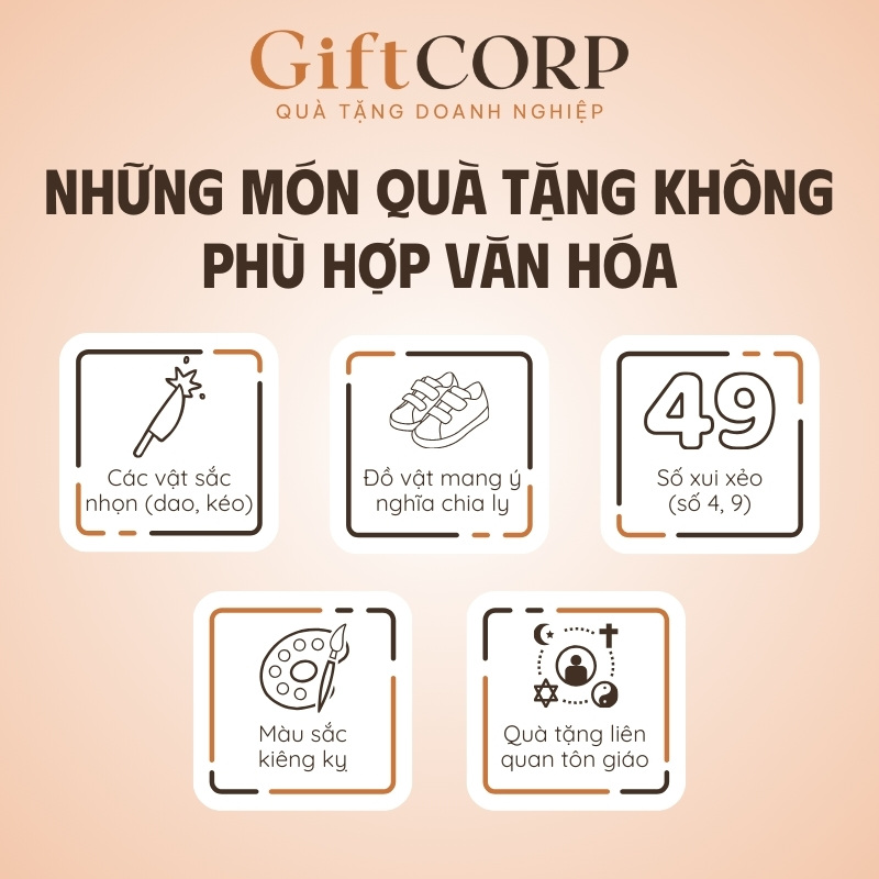 Những món quà tặng không phù hợp với văn hóa các nước