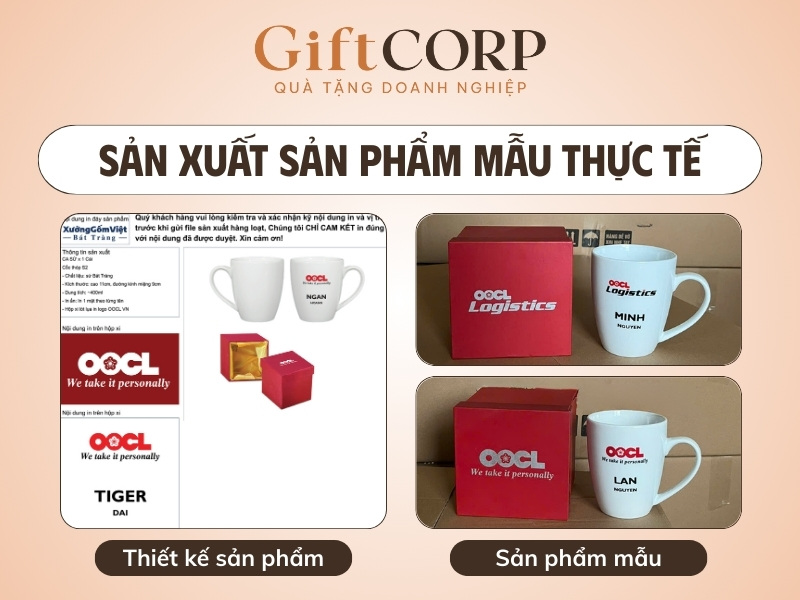 Sản xuất mẫu quà tặng