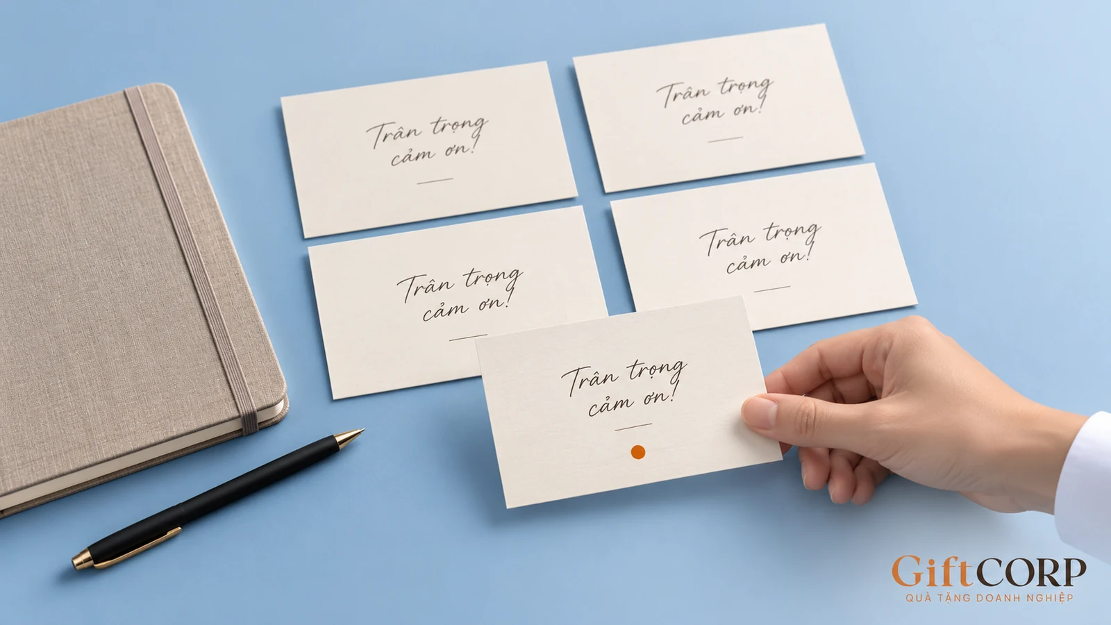 Một thiệp được đánh dấu riêng cạnh các thiệp còn lại